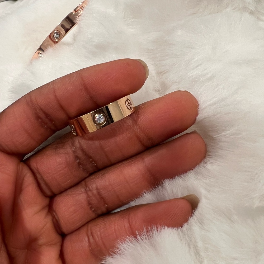 Rose gold ring size 10